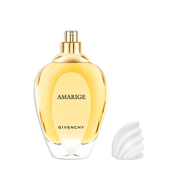 Givenchy amarige perfume bottle with cap off