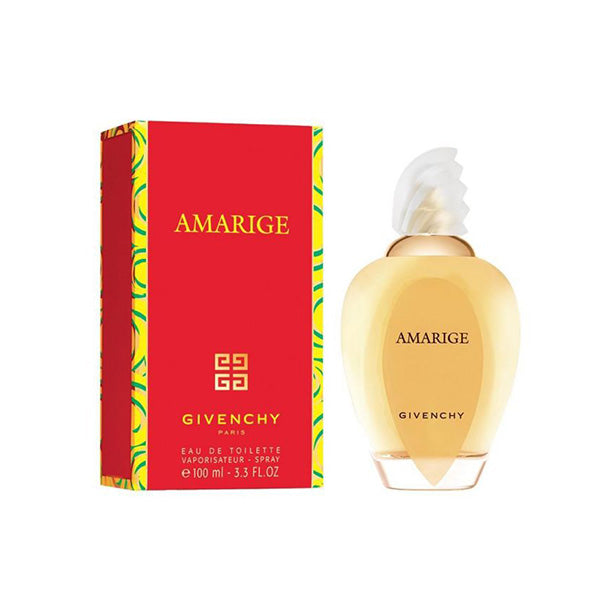 givenchy amarige perfume bottle next to packaging 100ml