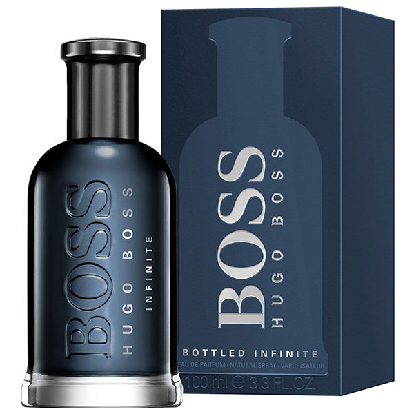 hugo boss bottled infinite edp 100ml packaging with perfume bottle